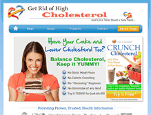 Tablet Screenshot of getridofhighcholesterol.com